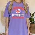 I Survived My Wife's Nursing Degree Rn Graduation Nurse Women's Comfort Colors T-Shirt Violet