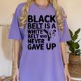 Taekwondo Belt Club Graduation Women's Comfort Colors T-Shirt Violet