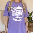 The Tassel Was Worth The Hassle Graduation Class Premium Tri-Blend Women's Comfort Colors T-Shirt Violet