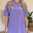 Teacher Established 2018 Shirt Graduation For Teachers Women's Comfort Colors T-Shirt Violet