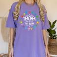 Teacher Of Tiny Humans Preschool Kindergarten Graduation Women's Comfort Colors T-Shirt Violet