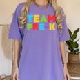 Team Pre-K Shirt Teacher Boy Girl Back To School Graduation Women's Comfort Colors T-Shirt Violet