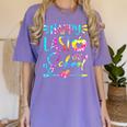 Tie Dye Happy Last Day Of School Graduation Teacher Student Women's Comfort Colors T-Shirt Violet