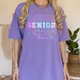 Tie Dye Senior 24 Class Of 2024 Seniors Graduation 24 Women's Comfort Colors T-Shirt Violet