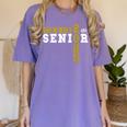Track Senior Night Track Senior 2025 Graduation 14 Women's Comfort Colors T-Shirt Violet