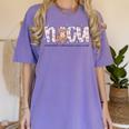 Valentines Day NICU Nurse Cute Bear Neonatal ICU Graduation Women's Comfort Colors T-Shirt Violet