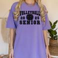 Volleyball Senior Night Volleyball Senior 2025 Graduation 28 Women's Comfort Colors T-Shirt Violet