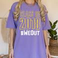 We Out WeOut Class Of 2018 Senior Graduation Women's Comfort Colors T-Shirt Violet