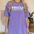 WeOut Graduation Day Class Of 2018 Graduation Shirt Women's Comfort Colors T-Shirt Violet