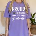 Wife's Graduation Shirt 2018 Proud Husband Of a Graduate Women's Comfort Colors T-Shirt Violet