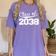 Women's Class Of 2038 Kid Adult Future Year Kindergarten Graduation Women's Comfort Colors T-Shirt Violet