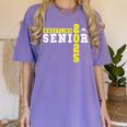 Wrestling Senior Night Wrestling Senior 2025 Graduation 22 Women's Comfort Colors T-Shirt Violet