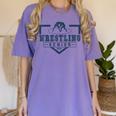 Wrestling Senior Night Wrestling Senior 2025 Graduation 66 Women's Comfort Colors T-Shirt Violet