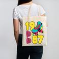 1987 Retro Raised In The 80s Old School Nostalgia Vibes Canvas Tote Bag
