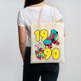 1990 Retro Raised In The 90s Old School Nostalgia Vibes Canvas Tote Bag