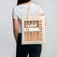 2026 Football Senior Grandpa Graduation Matching Family Canvas Tote Bag