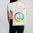 2033 Graduation Class Year Tie Dye Peace Sign Canvas Tote Bag