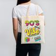 90s Nostalgia Retro Apparel 90'S Vibe Retro Canvas Tote Bag