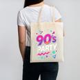 90's Party 90s Nostalgia Retro Rave Dance Music Canvas Tote Bag