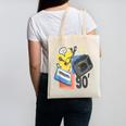 90s Retro Cassette And Walkman Nostalgia Graphic Tee Canvas Tote Bag