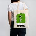 Alien Avoids Humans Sarcastic Introvert Humor Canvas Tote Bag