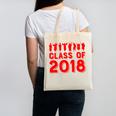 & Red Class Of 2018 Senior GraduationShirt Canvas Tote Bag