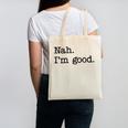 Antisocial Nah I'm Good Introvert Sarcastic Saying Canvas Tote Bag Antisocial Nah I'm Good Introvert Sarcastic Saying Canvas Tote Bag