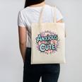 Anxious But Cute Introvert Floral Social Anxiety Canvas Tote Bag