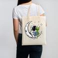 Astronaut Reading Book To Alien Moon Space Astronomy Canvas Tote Bag