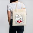 Bella Ciao Goodbye Beautiful Skull Book Of Dark Magic Occult Canvas Tote Bag