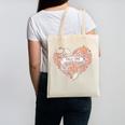 Big Book And Fall Heart Canvas Tote Bag Big Book And Fall Heart Canvas Tote Bag