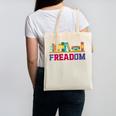 Book Lover Freedom Librarian Vintage Retro Reading Present Canvas Tote Bag