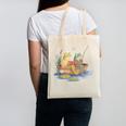 Book Shirt Frog Toad Fishing Vintage Book Frog Canvas Tote Bag