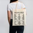 The Books Of The Bible Old And New Testament Complete List Canvas Tote Bag