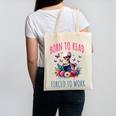 Born To Read Forced To Work Reading Skeleton Bookish Book Canvas Tote Bag