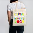 My Brother Graduated Kindergarten Class Of 2025 Graduation Canvas Tote Bag