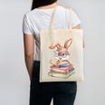 Bunny Rabbit Reading Books Rabbit Books Bunny Reader Canvas Tote Bag