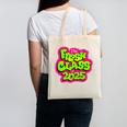 Class Of 2025 Senior Fresh 90s TV Style Retro Graduation Canvas Tote Bag