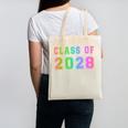 Class Of 2028 High School Graduation Date GraduateShirt Canvas Tote Bag