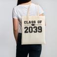 Class Of 2039 Grow With Me First Day Of School Graduation Canvas Tote Bag