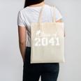 Class Of 2041 Grow With Me Graduation First Day Of School Canvas Tote Bag