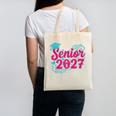 Coquette Pink Bow Senior 2027 Class Of Graduation Canvas Tote Bag