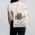 Cozy Mysteries Coffee And Novel For Book Lovers Canvas Tote Bag