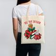 Cute Gingerbread Man Reading Book Nerd Christmas Bookish Canvas Tote Bag