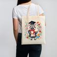 Cute Graduation Zebra Holding DiplomaShirt Canvas Tote Bag