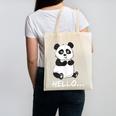 Cute Introvert Vibes – Panda Hello & Goodbye Canvas Tote Bag Cute Introvert Vibes – Panda Hello & Goodbye Canvas Tote Bag