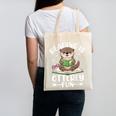 Cute Otter Reading Book Lover Sea Otters Animal Lover Canvas Tote Bag