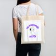 Cute Puppy With a Quote For Introverts Canvas Tote Bag