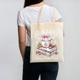 Dear Santa More Book Please Christmas Reading Book Librarian Canvas Tote Bag