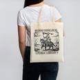 Defend Your Local Public Library Cat Knight Book Lover Canvas Tote Bag